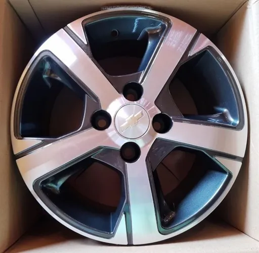 Rodas Aro 14 Chevrolet Onix LTZ Grafite Novas(BASE DE TROCA)