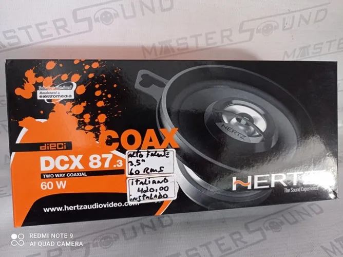 Alto falante Hertz 3.5" dcx87.3 60w italiano original instalado no seu carro