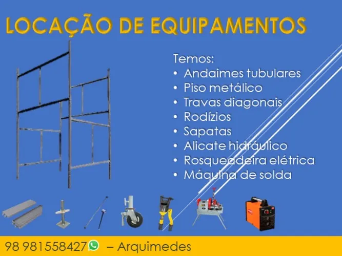 Andaimes Tubulares - Locação