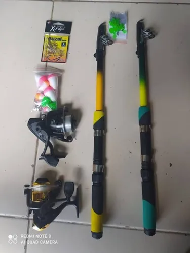  VARA de Pesca TELESCÓPICA com MOLINETE  