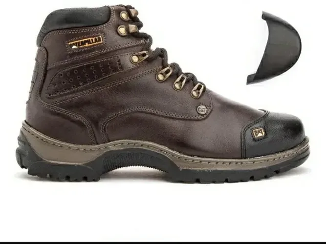 Botas coturno caterpillar couro original 39 marrom