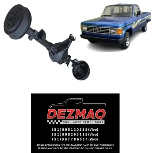 Eixo Diferencial Traseiro Chevrolet C20 1985/1996 Braseixo 11x43 Gm C-20