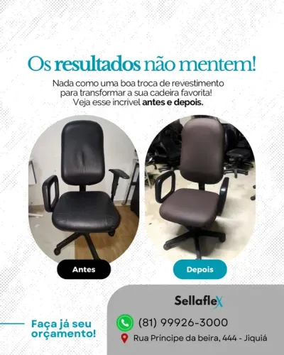 CADEIRA ESCRITÓRIO - Reforma cadeira