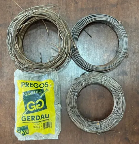 Prego e Arame Recozido para Caixaria