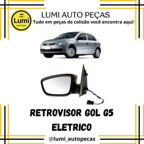 Retrovisor Gol G5 Elétrico - NOVO 
