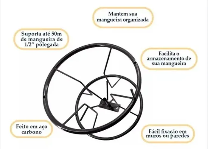 ENROLADOR MANGUEIRA PAREDE ATE 50MTS 