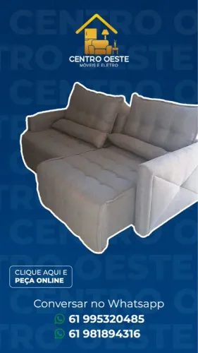 Sofá cama casal / linho bege