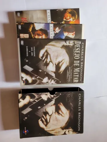 DVDs coletânea Charles Bronson desejo de matar 1,2,3,4,5 + 1 À queima roupa.