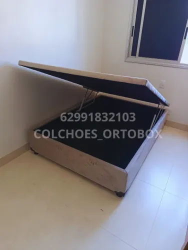 Box Baú Casal inteiro com psitões hidraulicos