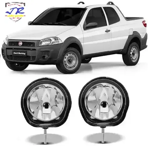 Par Farol de Milha Fiat Strada Trekking Working Auxiliar Neblina