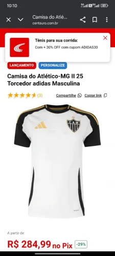 Camisa do Atlético mineiro