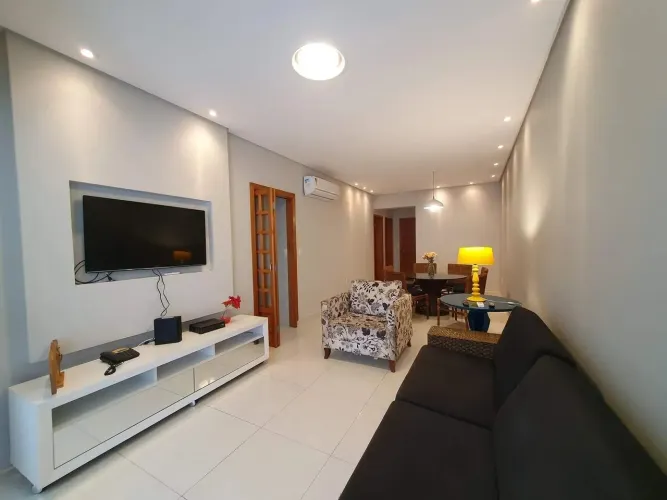 Apartamento mobiliado com 2 quartos para alugar no Embaré - Santos