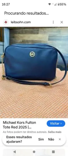 Bolsa Michael Kors Fulton Azul