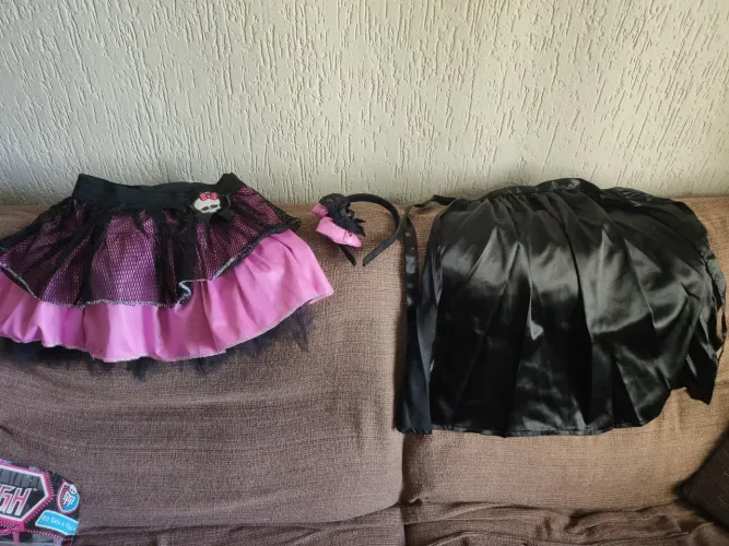 Fantasia infantil saia e tiara Monster High Tam 8