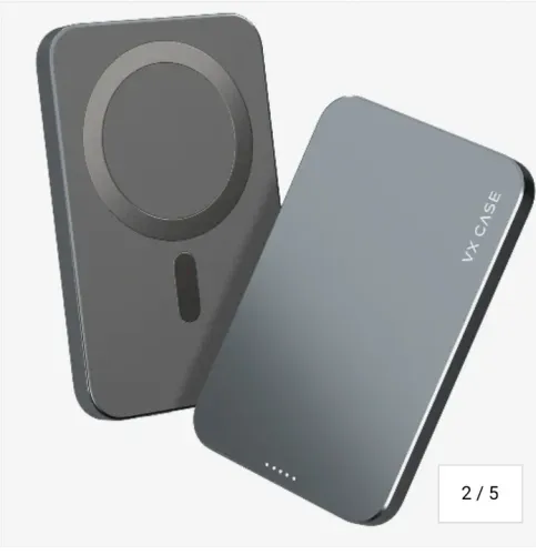 Carregador Portátil Mag Power 5.000mAh VX Case - Cinza