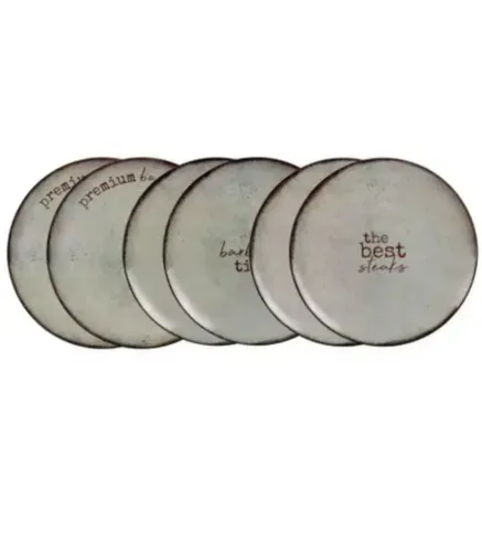 12 pratos de porcelana tramontina para churrasco seminovo