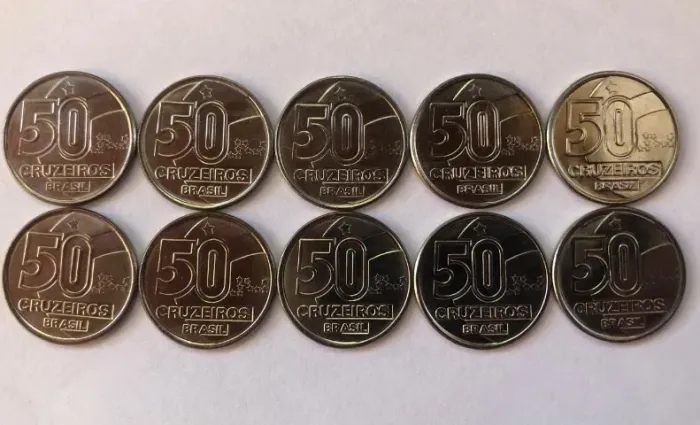 Moedas de 50 Cruzeiros - 1992