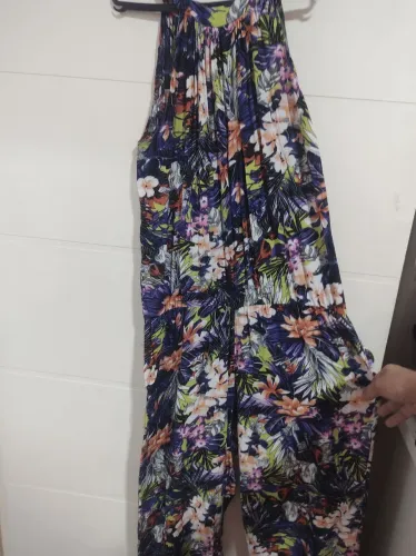 Macacão Longo Floral