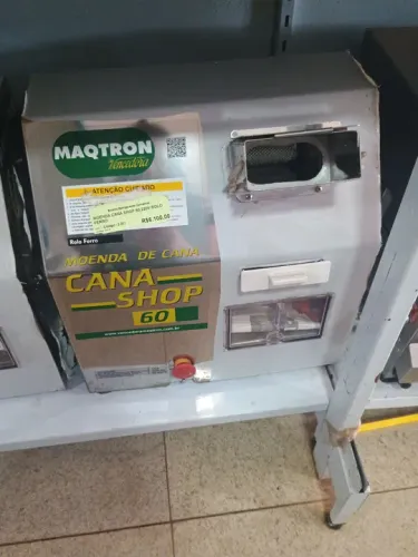 Moenda de Cana Industrial Maqtron Cana Shop 60 Rolo De Ferro - Nova 