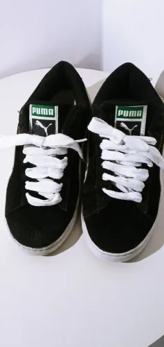 Tênis Puma Suede Preto ( Made in Vietnan.) Tam.36br. / Usado.