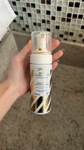 Mousse auto bronzeador- skelt