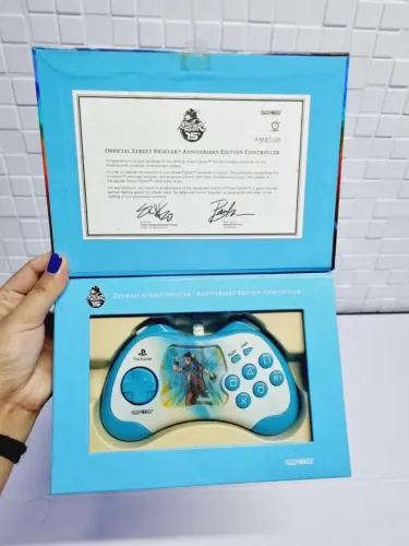 Controle Edição Aniversário Street Fighter 15th Aniversario-LACRADO