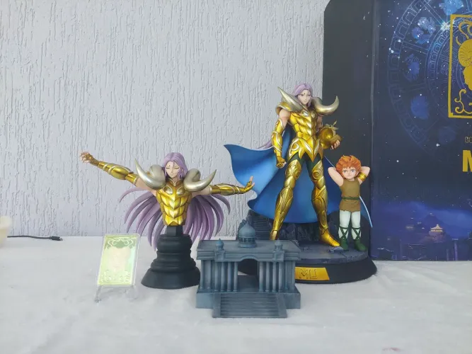 Estátua mu de aries saint seiya foc studio 1/6 cavaleiros do Zodíaco 