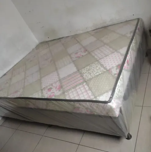 Cama Box Casal Novo: Espuma & Molas