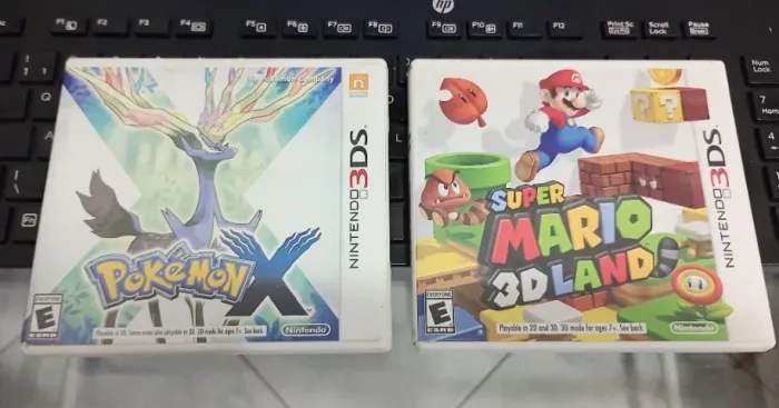 Lote Combo 2 x Jogos Pokemon X e Super Mario Land 3D Land Nintendo 3DS