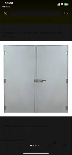 Porta corta fogo 90x2.10 completa