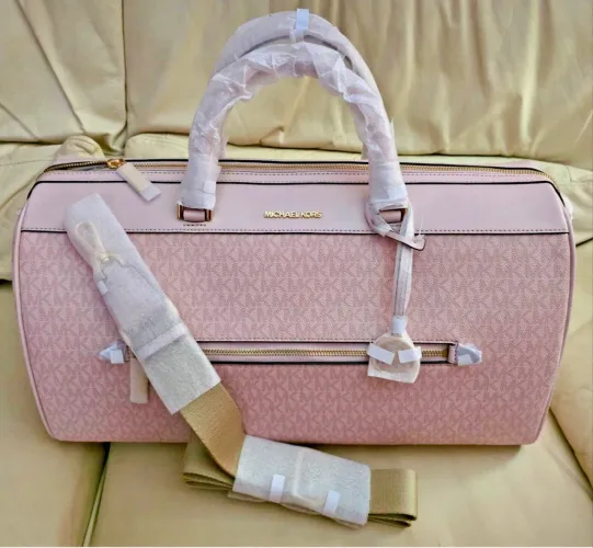 Vendo Mala Jet Set Michael Kors Rose com alça transversal - Original e Importada