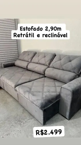 Sofá Retrátil e Reclinável 2,90x 1,40