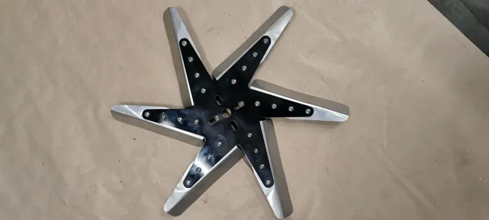 Hélice do motor radiador 6pás 17"Opala caravamV8
