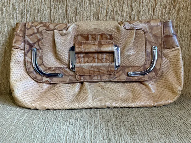 Bolsa VIA UNO em camurça e nobuk