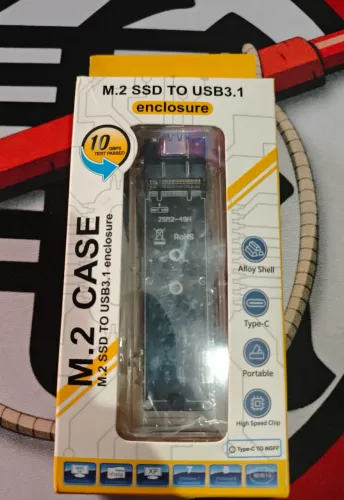 Case Transparente Para SSD Ngff