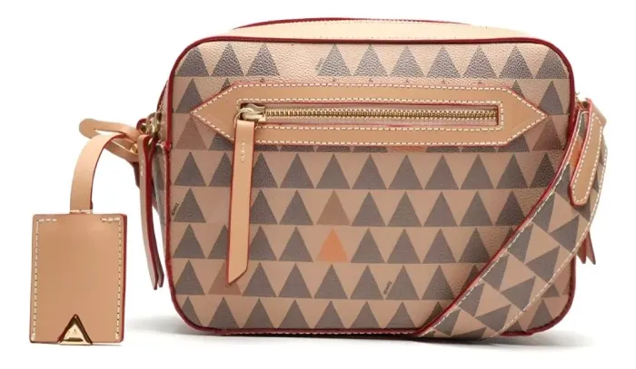 Bolsa Schutz Triangle Amêndoa. 