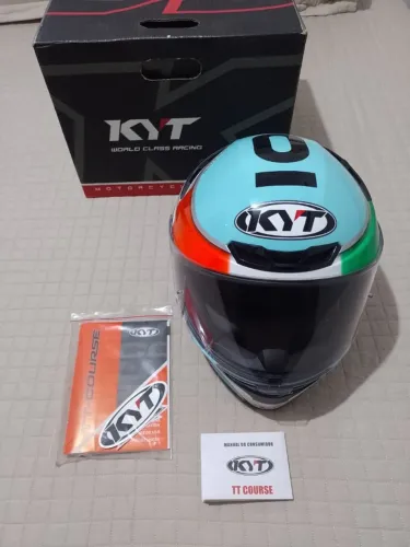 CAPACETE - KYT TT COURSE LEOPARD - TAM: 60