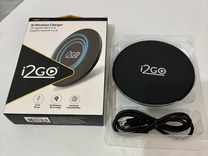 I2GO, Carregador por indução, 10W Chumbo, Preto, i2GO PRO
