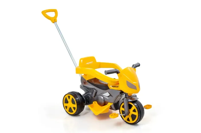 Moto andador Rider - Preto com amarelo