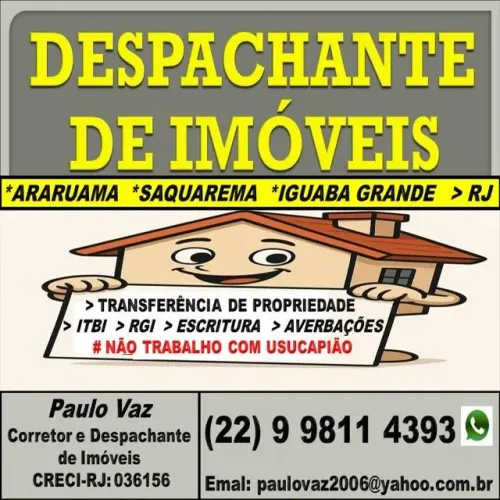 Despachante de Imóveis em Araruama Saquarema Iguaba Grande Região dos Lagos RJ