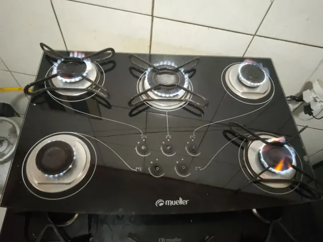 VENDO COOKTOP DA MUELLER 5 BOCAS.COM ACENDIMENTO AUTOMÁTICO.