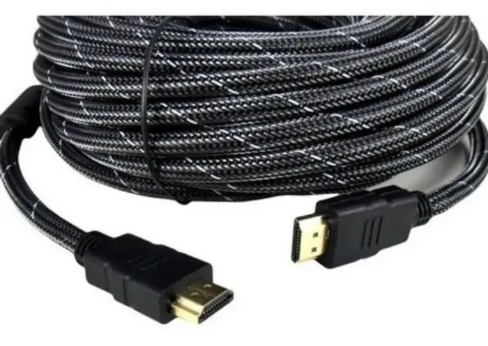 Cabo HDMI HDTV 20M. Nylon- VERDE