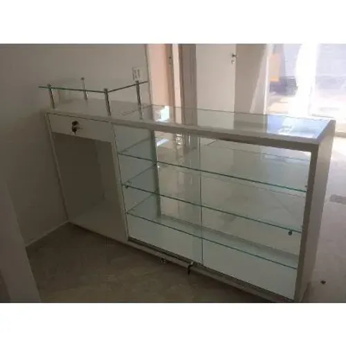 Balcão Expositor com Vidro Temperado