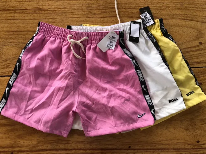 Short linho três por $100
