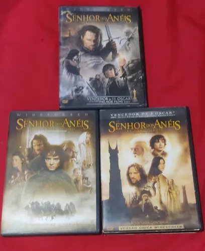 Trilogia O Senhor dos Anéis - DVD's Originais