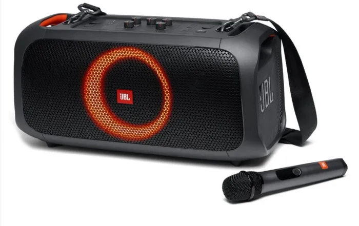 CAIXA JBL PARTYBOX COM MICROFONE ORIGINAL