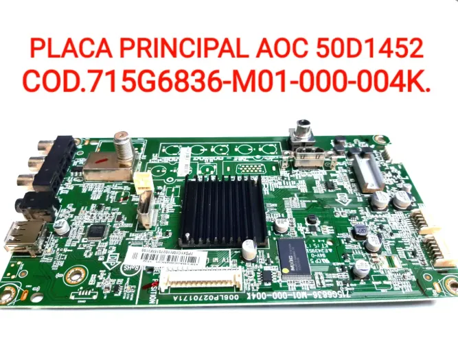 Placa Principal AOC 50D1452 - 715G6836-M01-000-004K