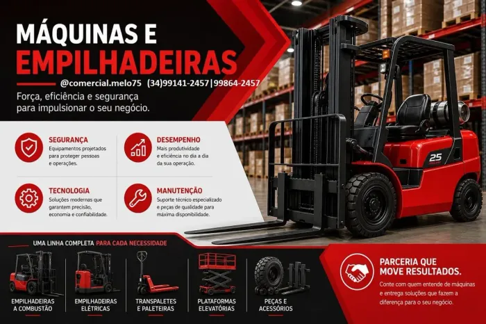 Máquinas e Empilhadeiras
