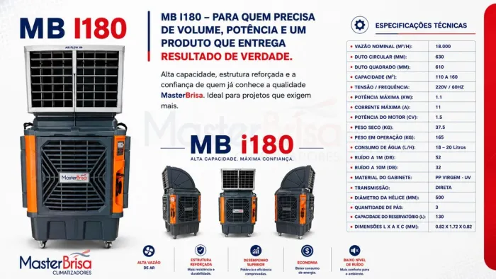 CLIMATIZADOR PORTÁTIL 18.000