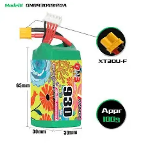 Bateria Lipo GNB 4S 930mah 120c/240c